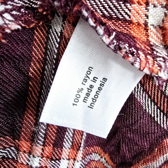 Lane Bryant Plus Size No Peak Button Front Flannel - Picture 8 of 8